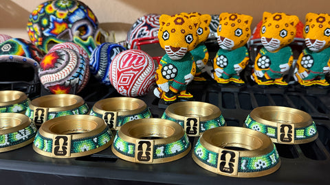 Bases para mini balon del Mundial 2026  en Arte Huichol