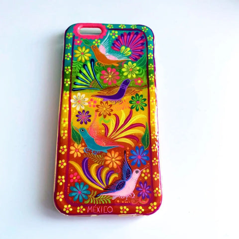 Funda Pintada a Mano iPhone 6 Modelo Primavera Artesadelia Mi Mexico