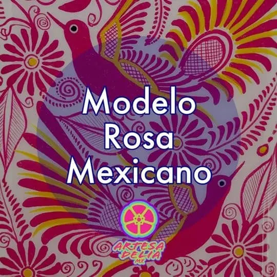 Funda Pintada a Mano iPhone 6 Modelo Rosa Mexicano Artesadelia Mi Mexico