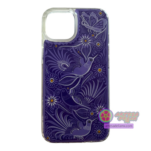 Funda Pintada a Mano iPhone 14/13 Modelo Jacarandas