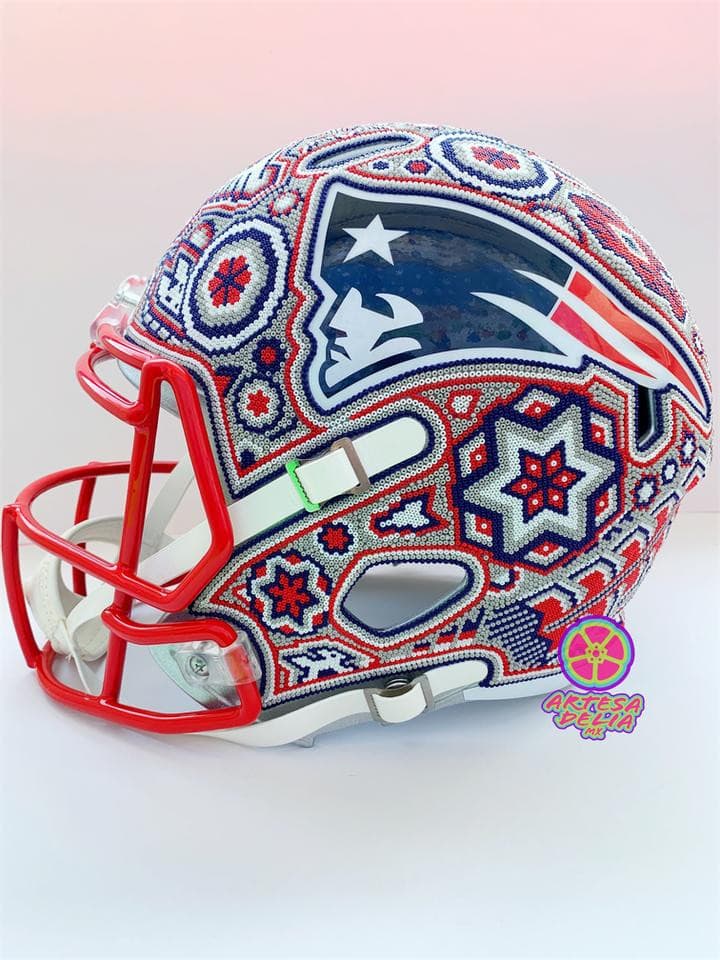 Casco FULL SIZE Huichol Sports Patriotas patriots - Artesadelia