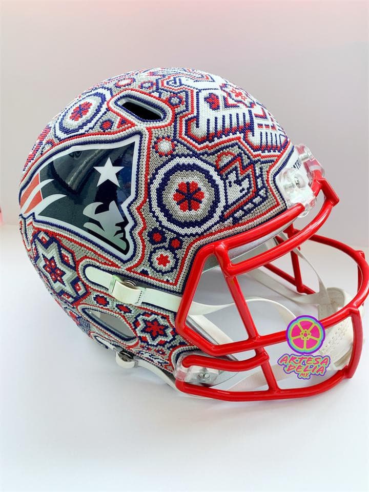 Casco FULL SIZE Huichol Sports Patriotas patriots - Artesadelia