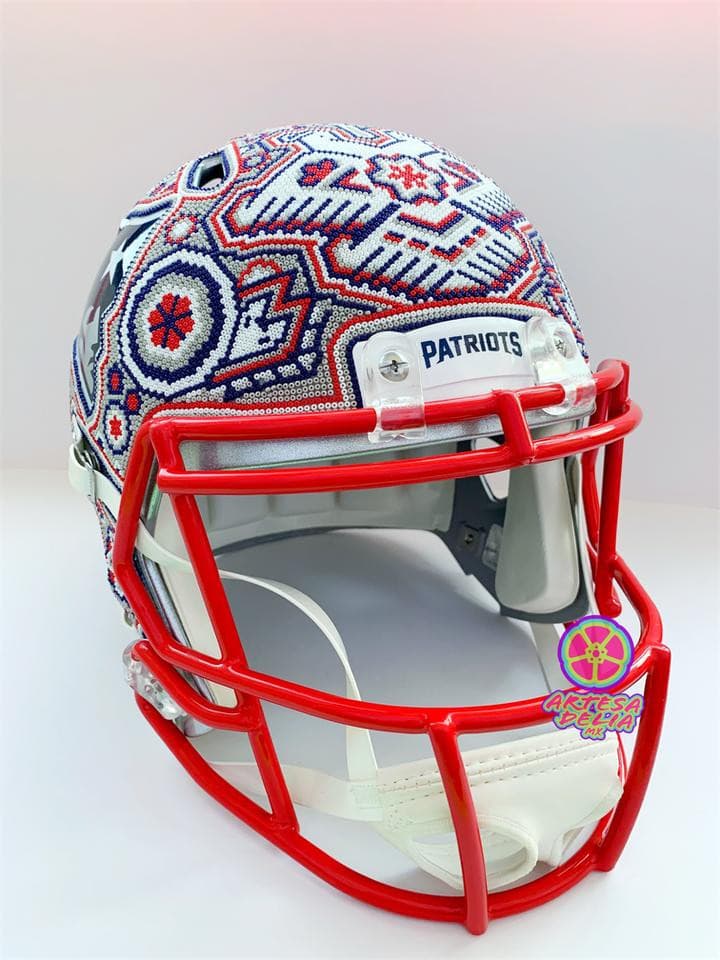 Casco FULL SIZE Huichol Sports Patriotas patriots - Artesadelia