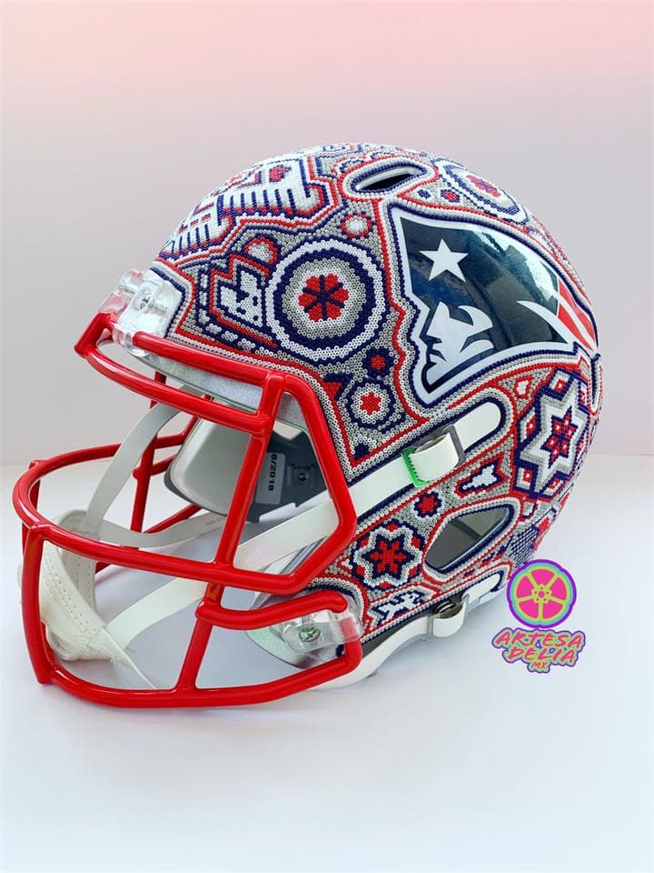 Casco FULL SIZE Huichol Sports Patriotas patriots - Artesadelia
