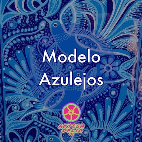 Funda Pintada a Mano iPhone 6 plus Modelo Azulejos - Artesadelia