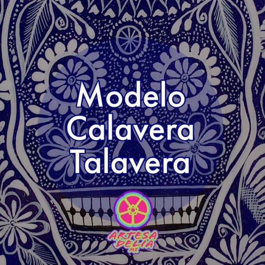 Funda Pintada a Mano iPhone 6 plus Modelo Calavera Talavera - Artesadelia