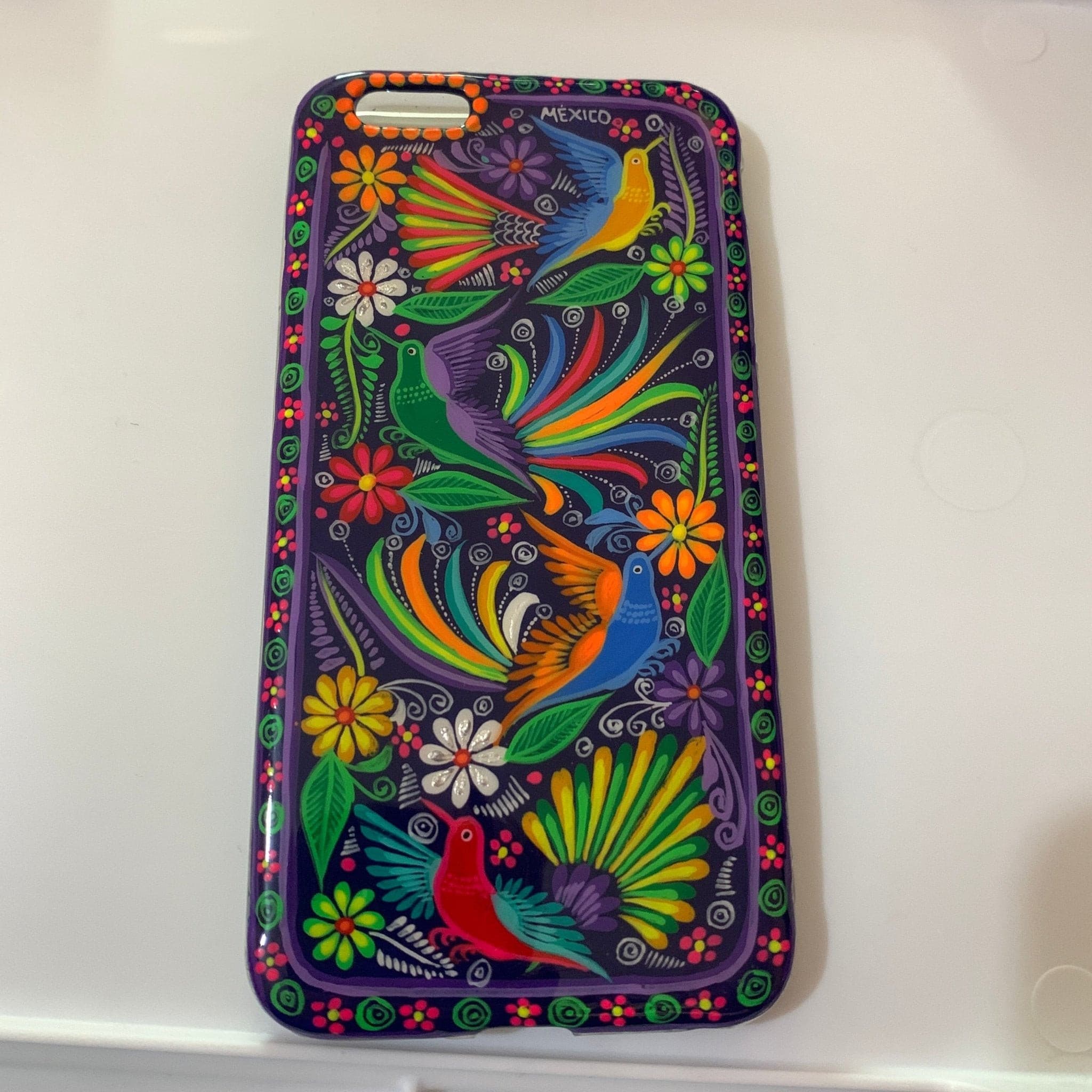 Funda Pintada a Mano iPhone 6 plus Modelo Primavera - Artesadelia