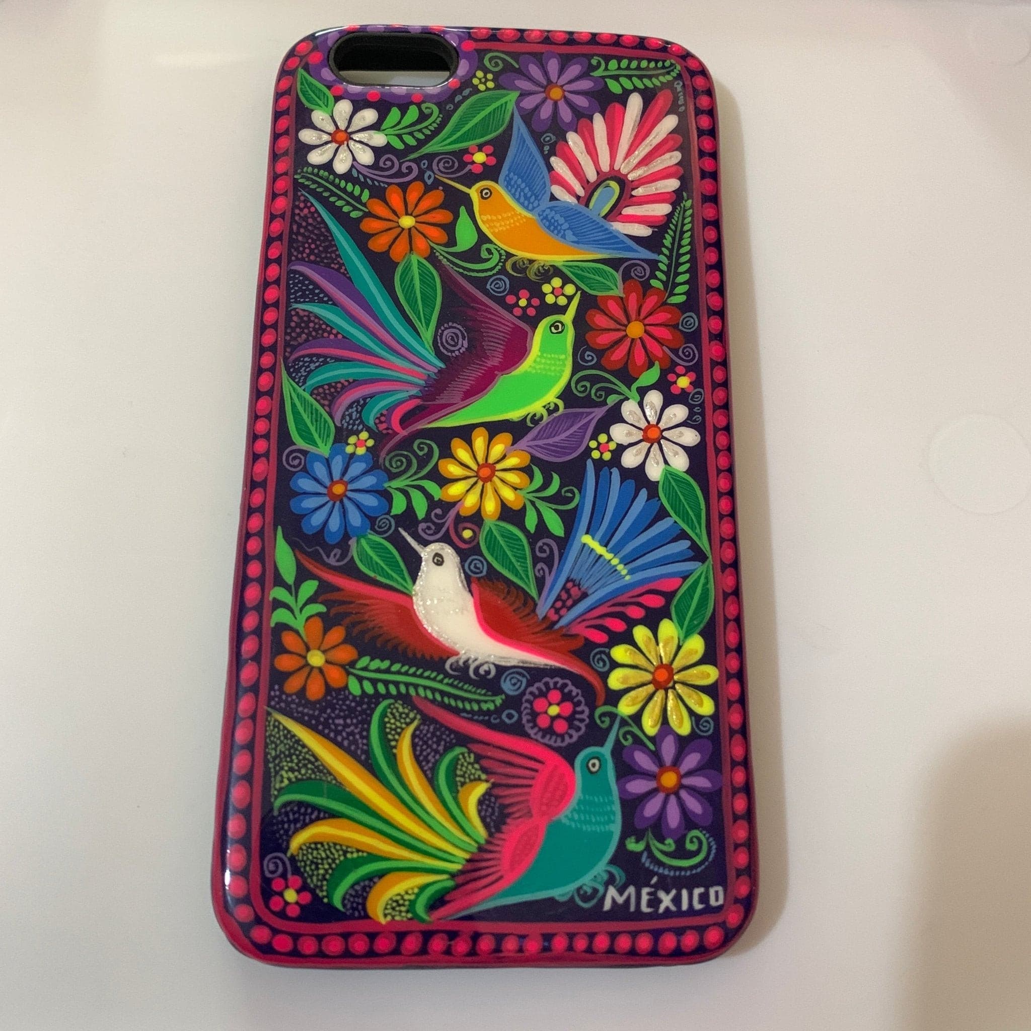 Funda Pintada a Mano iPhone 6 plus Modelo Primavera - Artesadelia