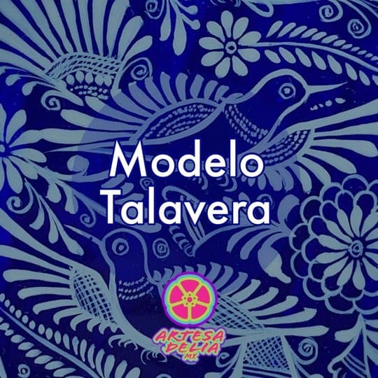 Funda Pintada a Mano iPhone 6 plus Modelo Talavera - Artesadelia
