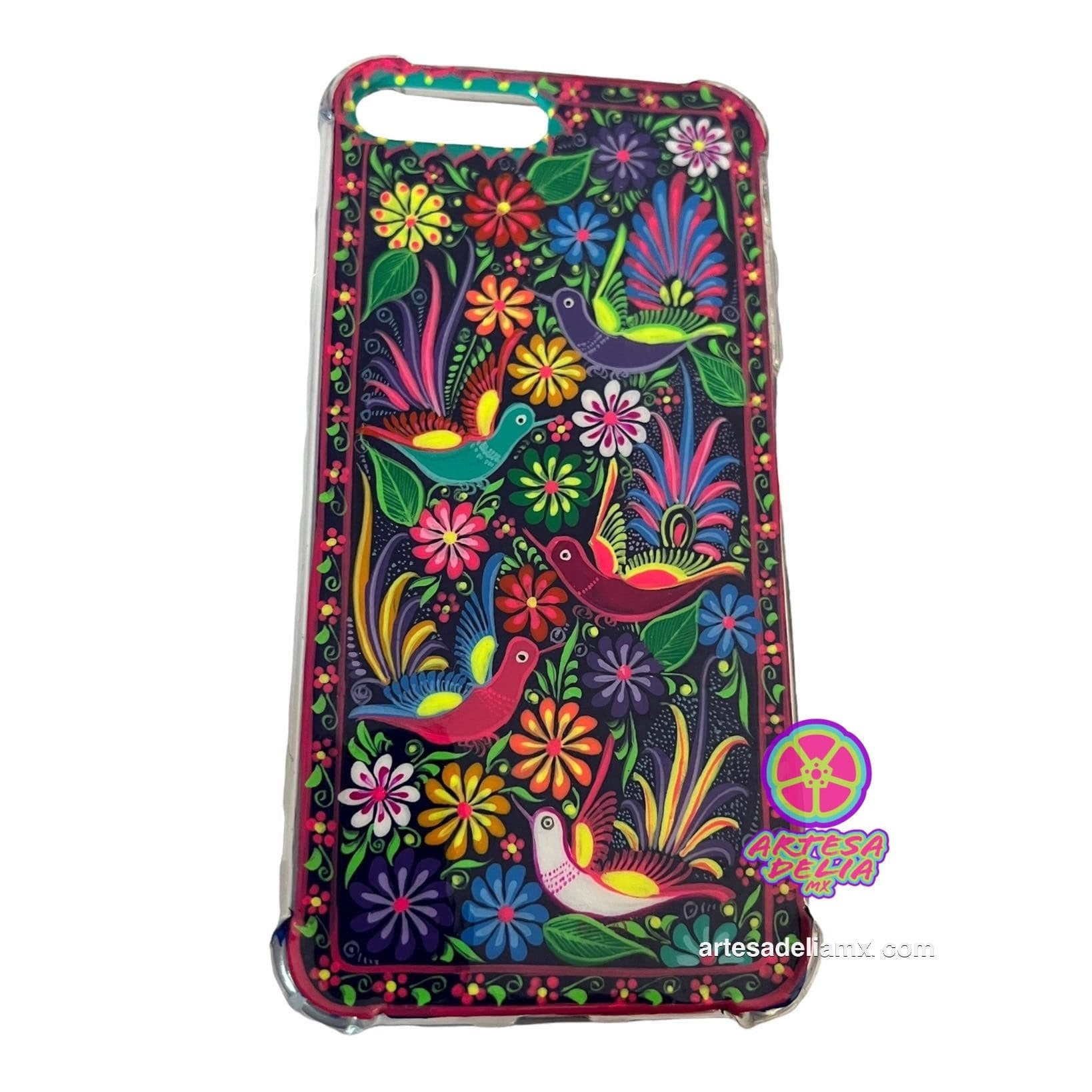 Funda Pintada a Mano iPhone 7/8 Plus Modelo Primavera - Artesadelia