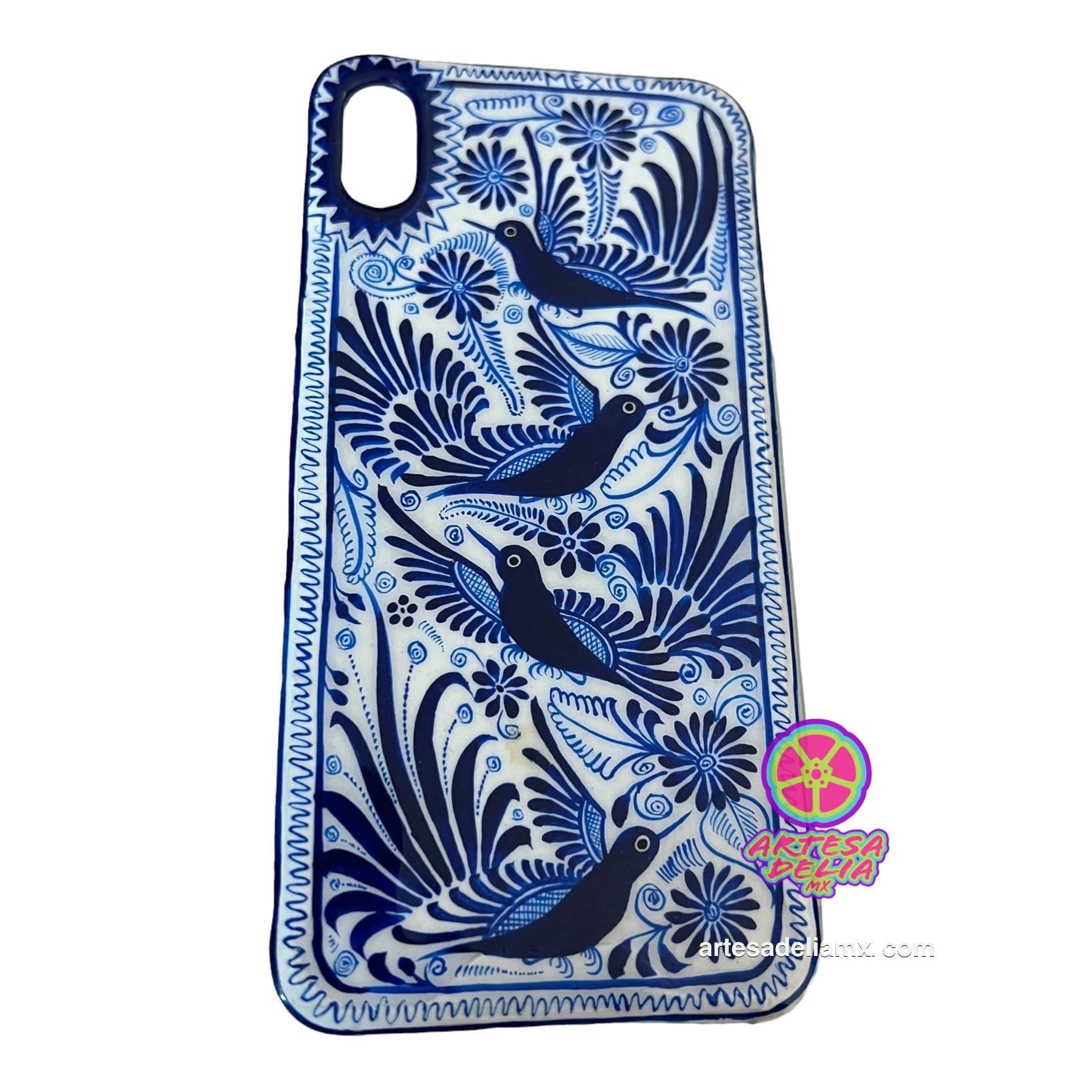 Funda Pintada a Mano iPhone XS MAX Modelo Cholula - Artesadelia