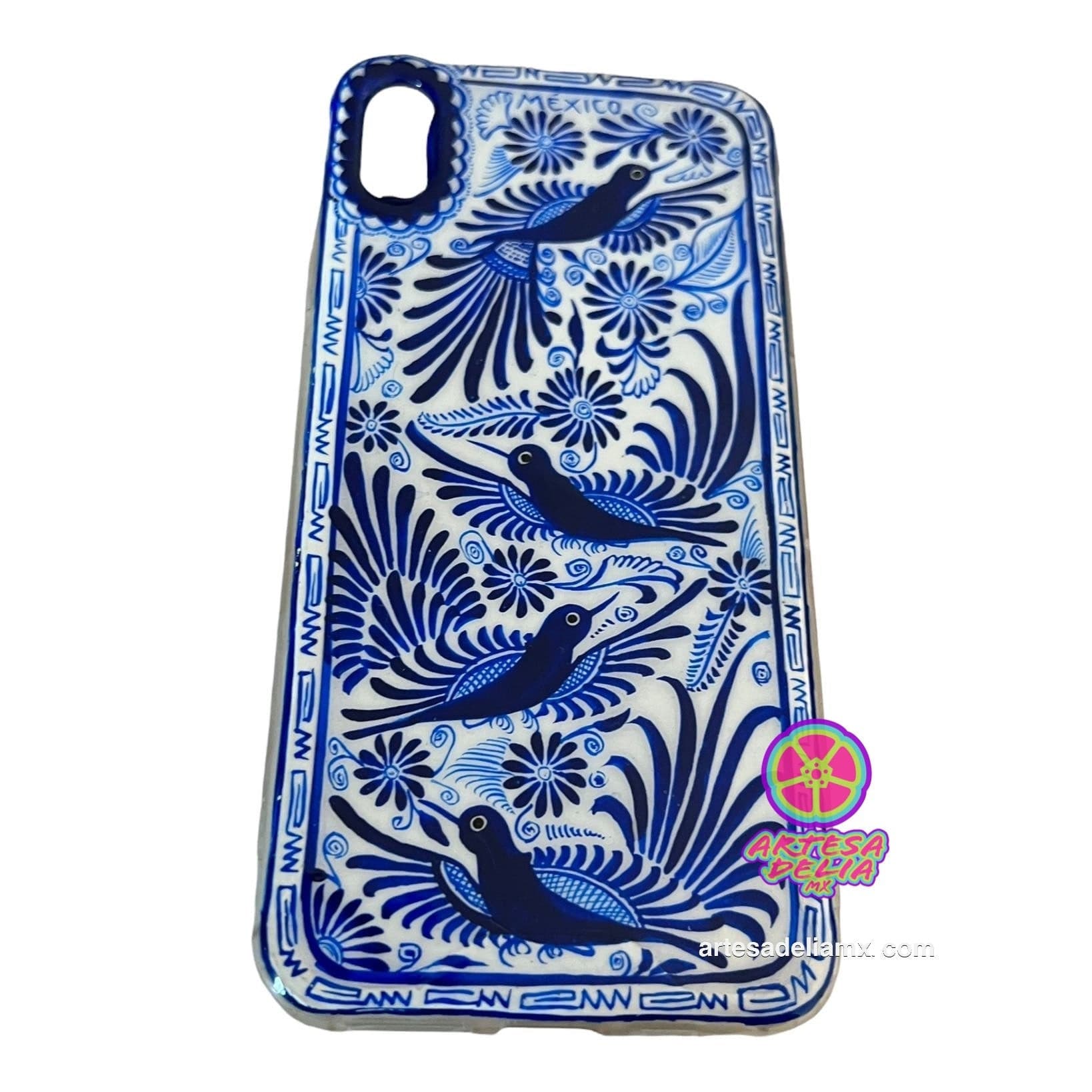 Funda Pintada a Mano iPhone XS MAX Modelo Cholula - Artesadelia