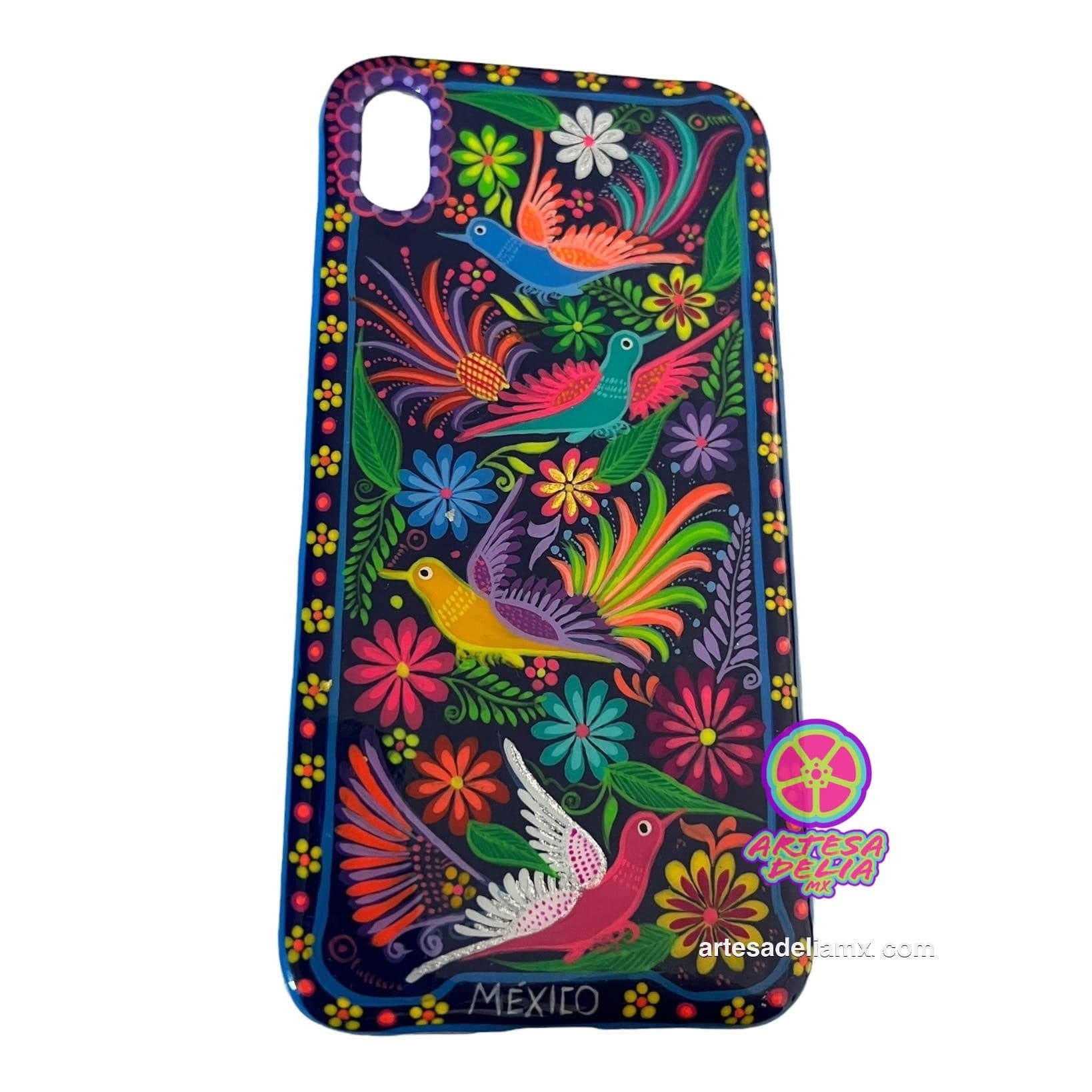 Funda Pintada a Mano iPhone XS MAX Modelo Primavera - Artesadelia