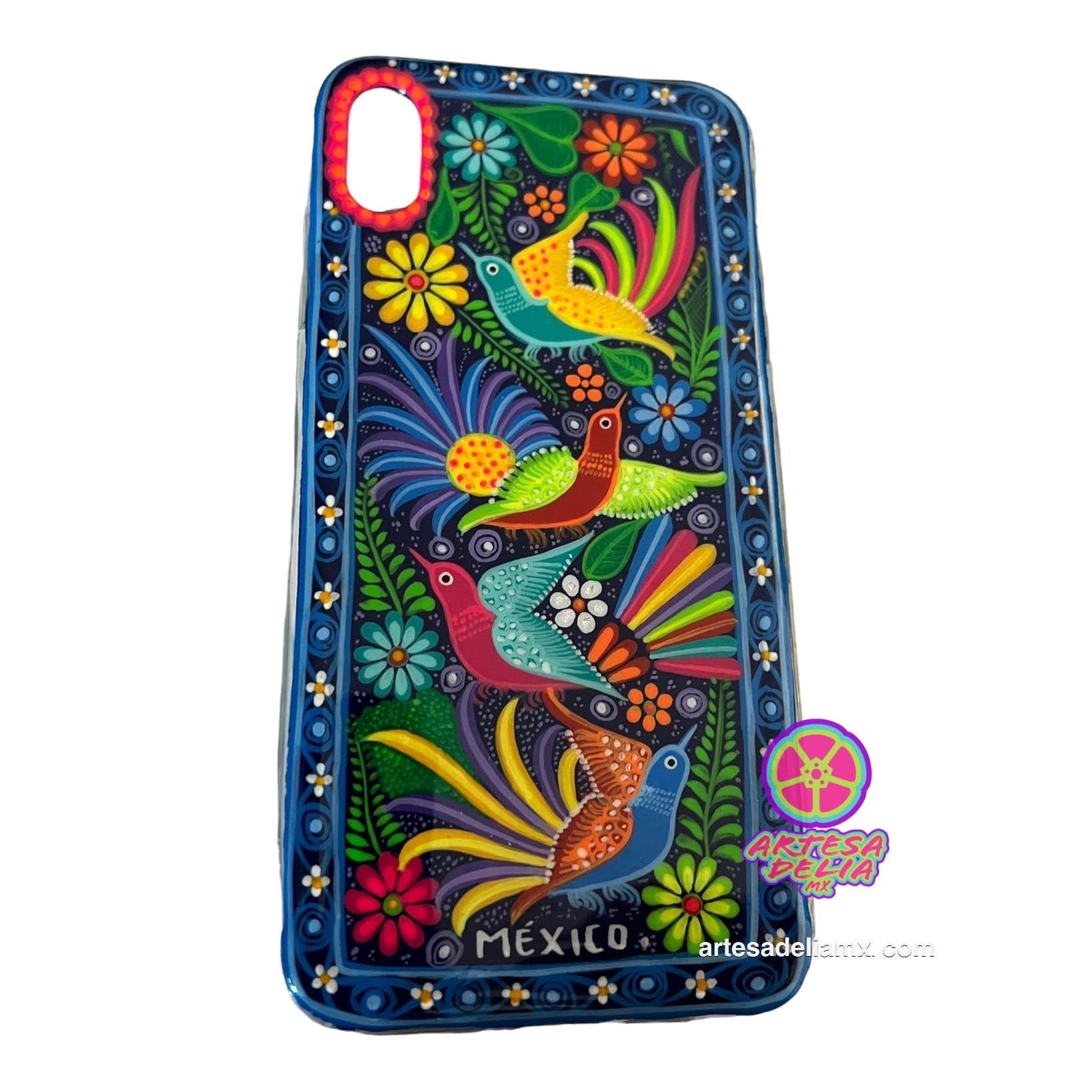 Funda Pintada a Mano iPhone XS MAX Modelo Primavera - Artesadelia