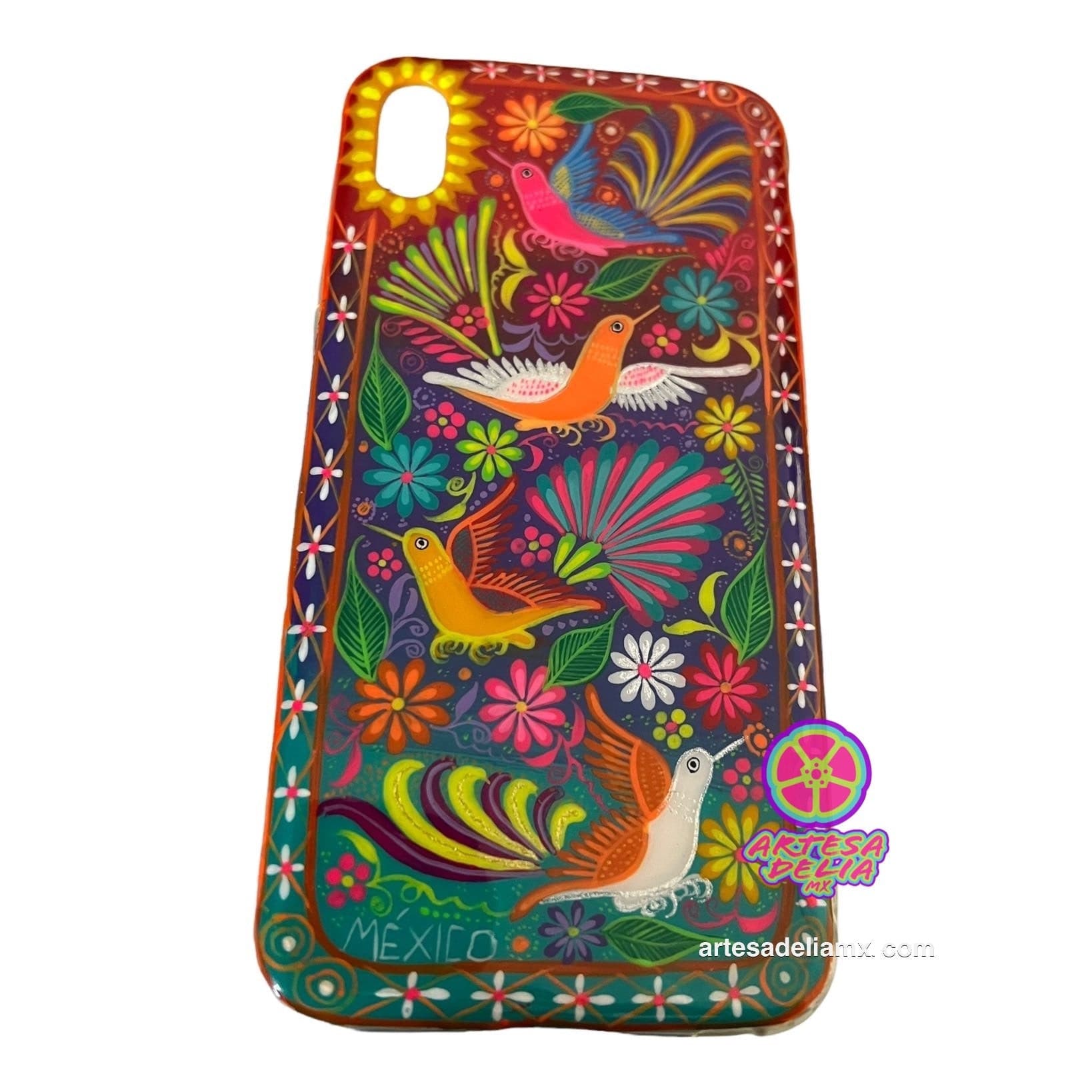Funda Pintada a Mano iPhone XS MAX Modelo Primavera - Artesadelia