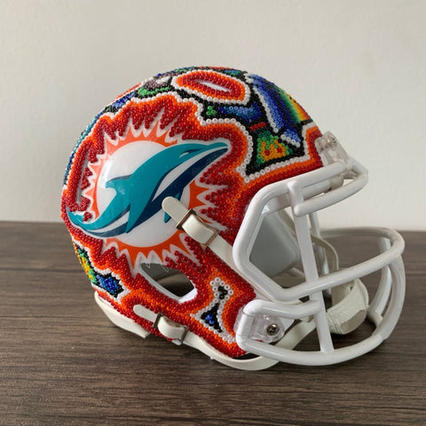 Miami Dolphins Casco Huichol Sports Color - Artesadelia