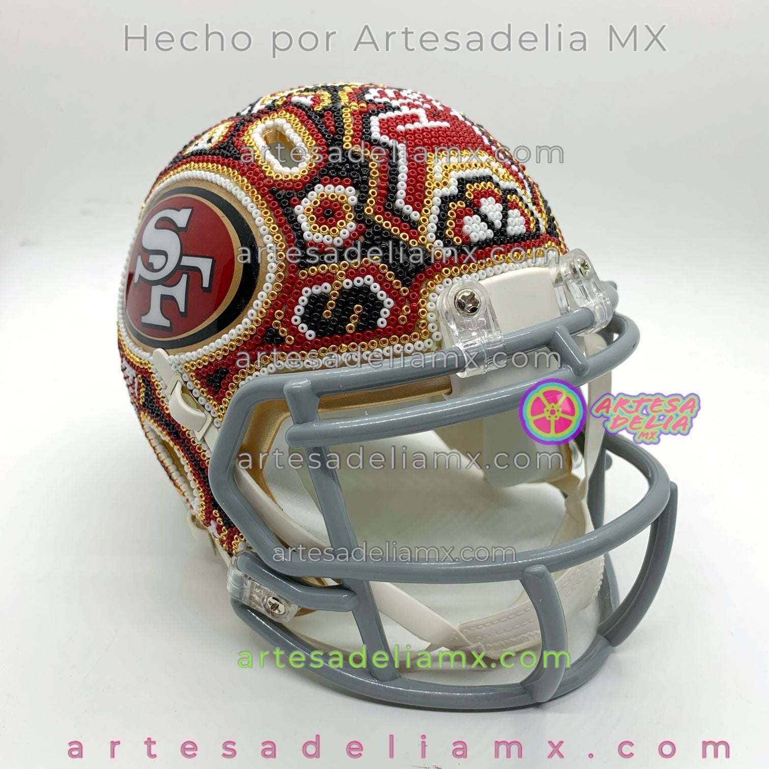 PRE-ORDEN 49ers San Francisco Casco Huichol Sports NFL - Artesadelia