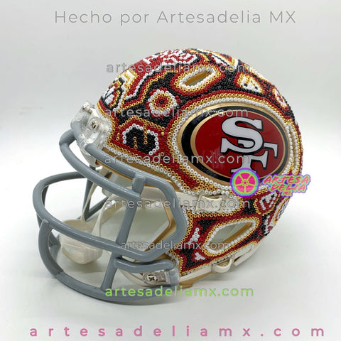 PRE-ORDEN 49ers San Francisco Casco Huichol Sports NFL - Artesadelia