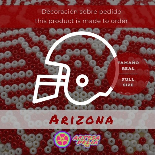 PRE-ORDEN Arizona Cardinals Casco Huichol Sports NFL - Artesadelia