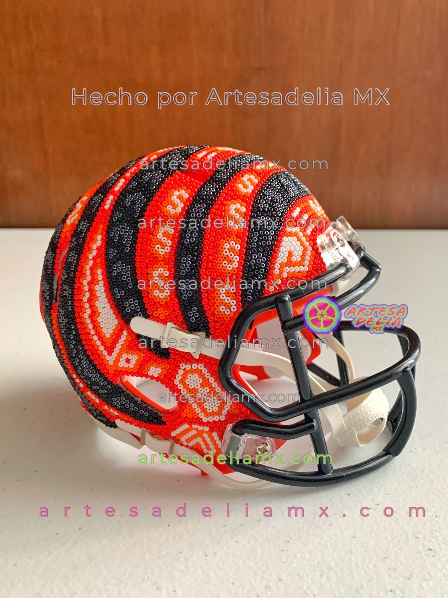 PRE-ORDEN Bengals Cincinnati Casco Huichol Sports NFL - Artesadelia
