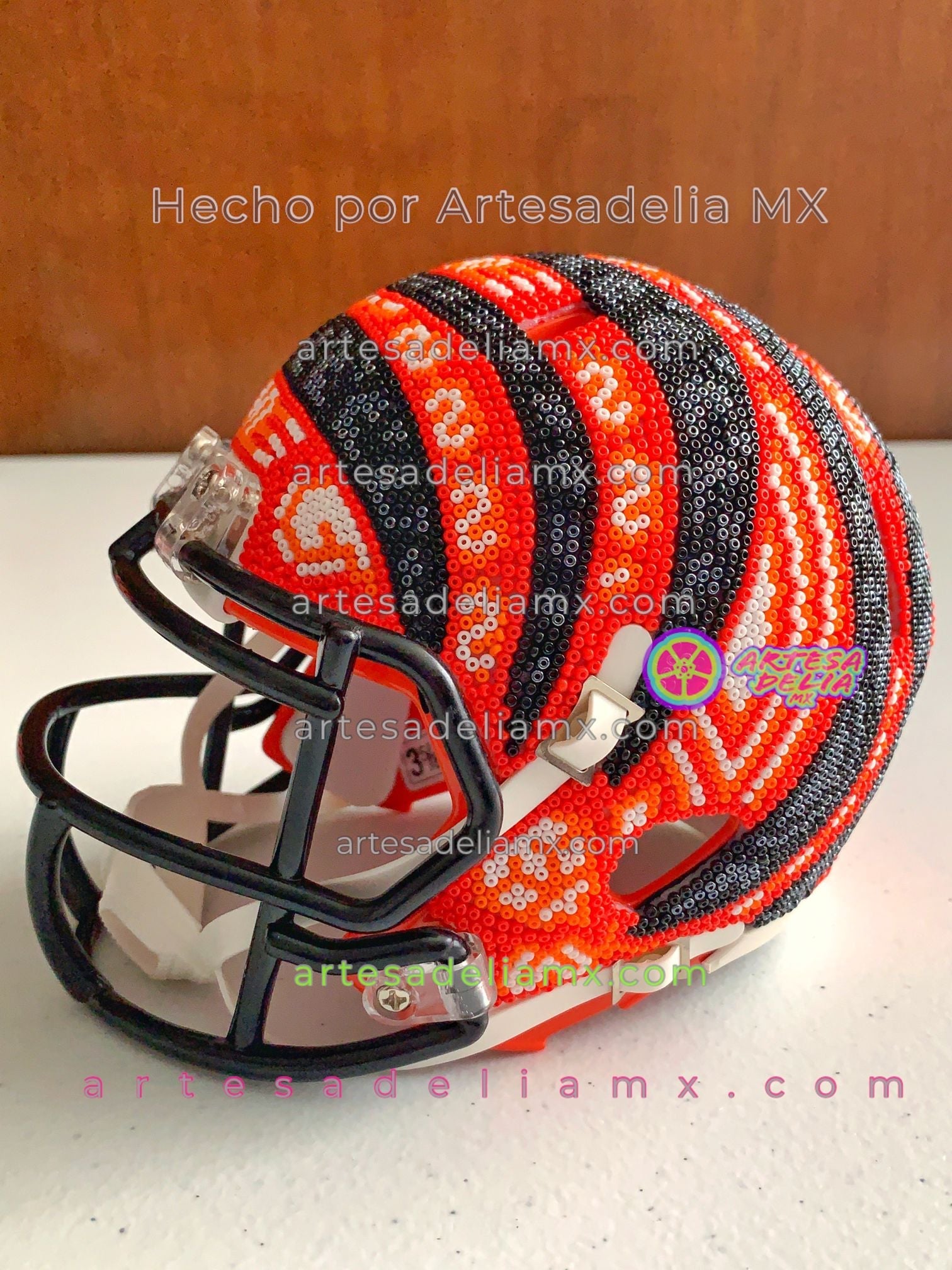 PRE-ORDEN Bengals Cincinnati Casco Huichol Sports NFL - Artesadelia