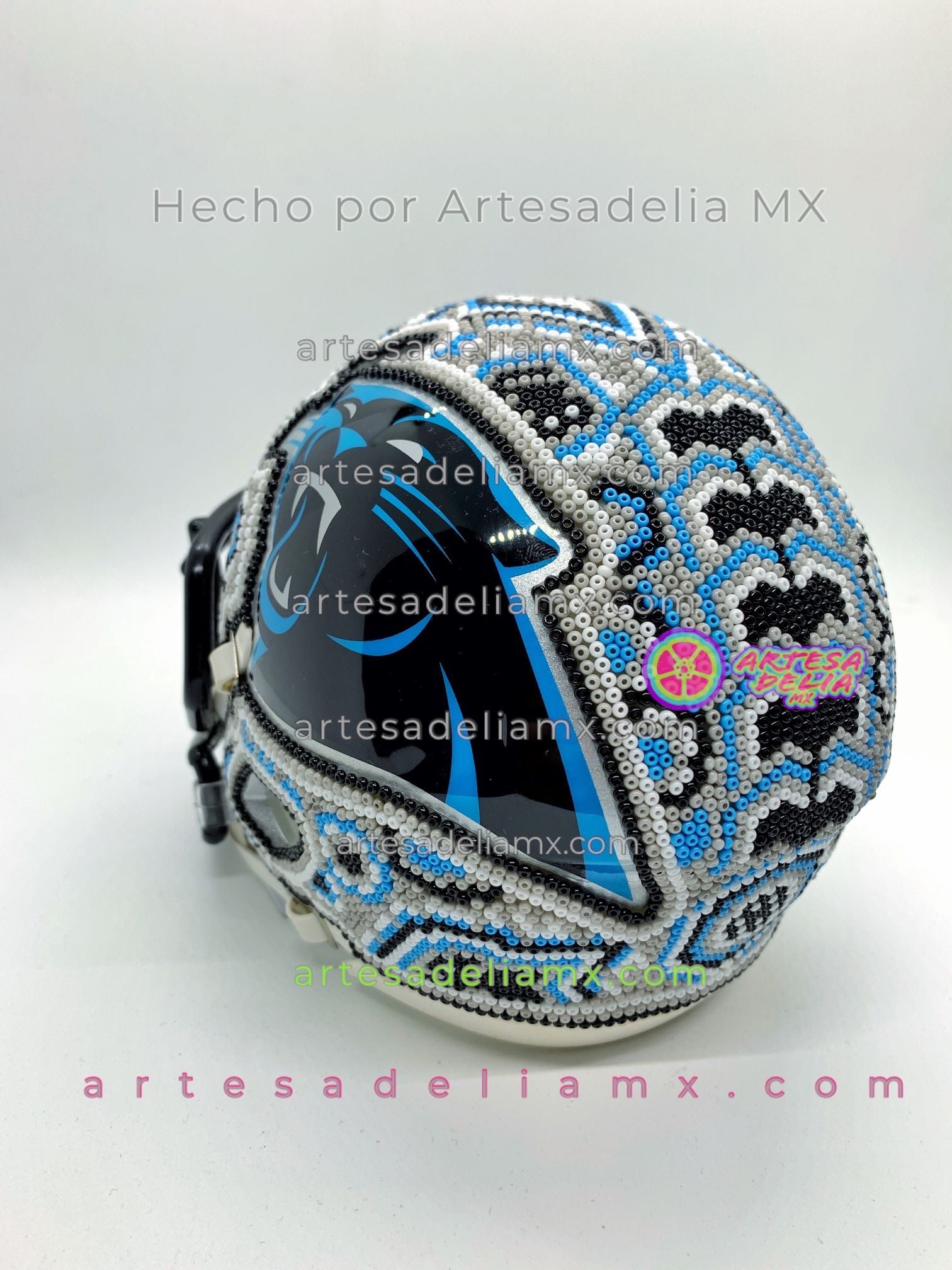 PRE-ORDEN Carolina Panthers Casco Huichol Sports NFL - Artesadelia