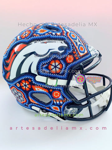 PRE-ORDEN Denver Broncos Casco Huichol Sports NFL - Artesadelia