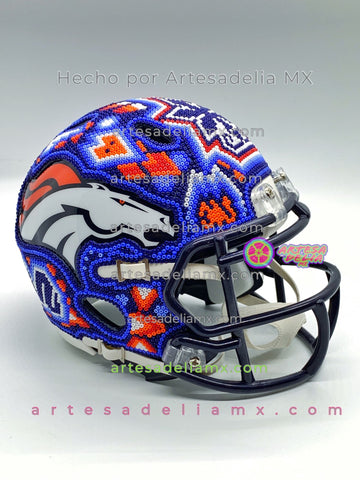 PRE-ORDEN Denver Broncos Casco Huichol Sports NFL - Artesadelia