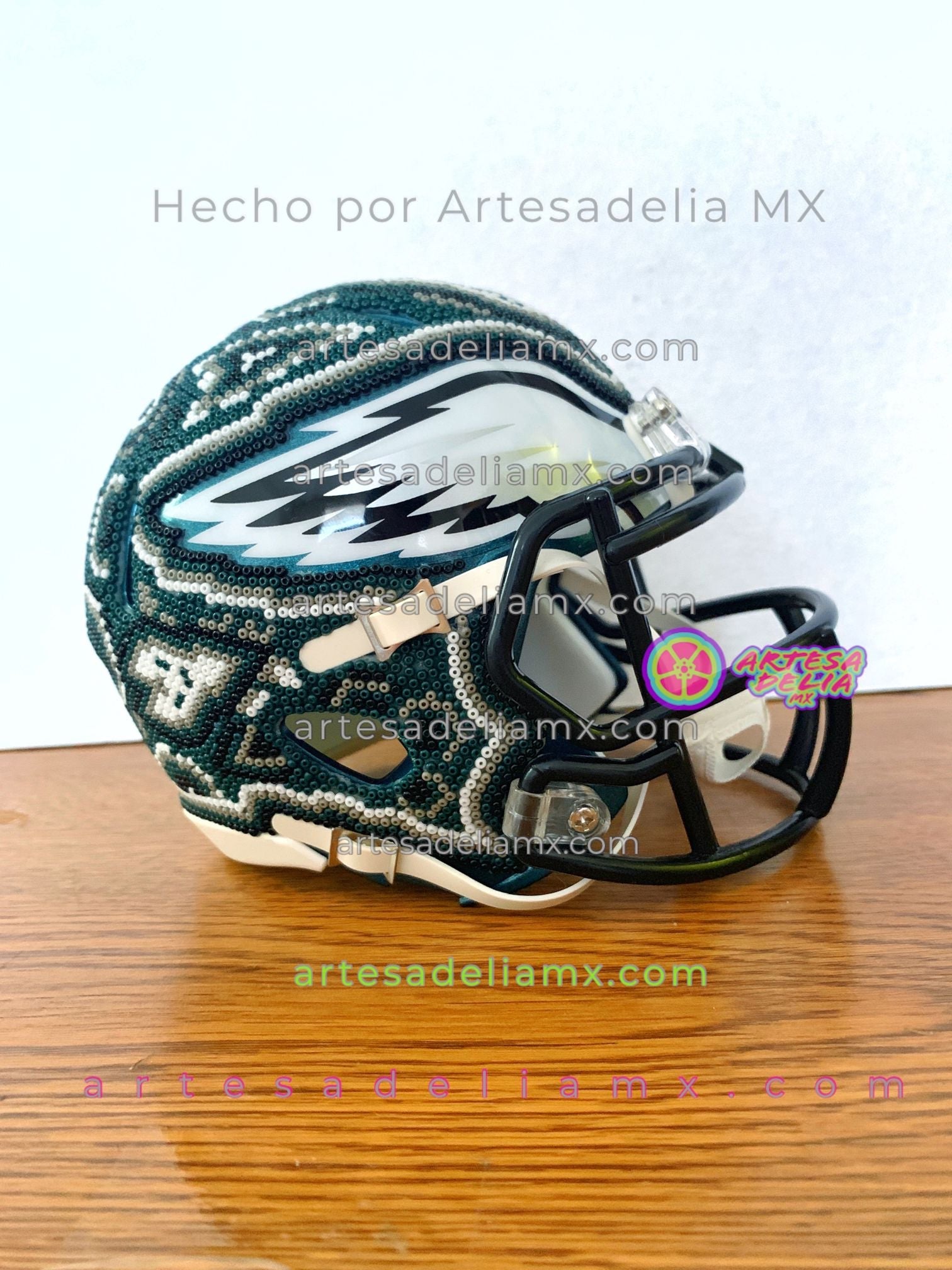 PRE-ORDEN Eagles Philadelphia Casco Huichol Sports NFL - Artesadelia