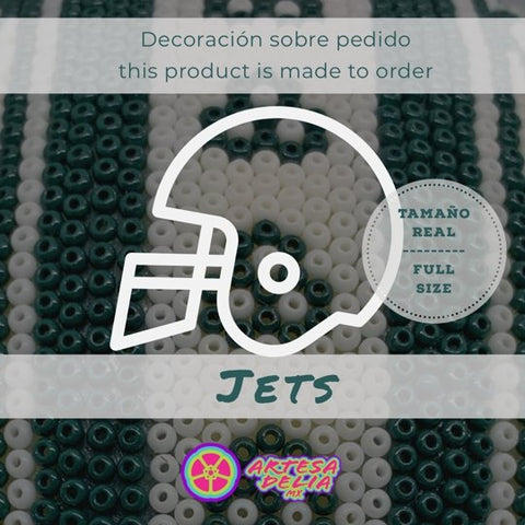 PRE-ORDEN Jets NY Casco Huichol Sports NFL - Artesadelia