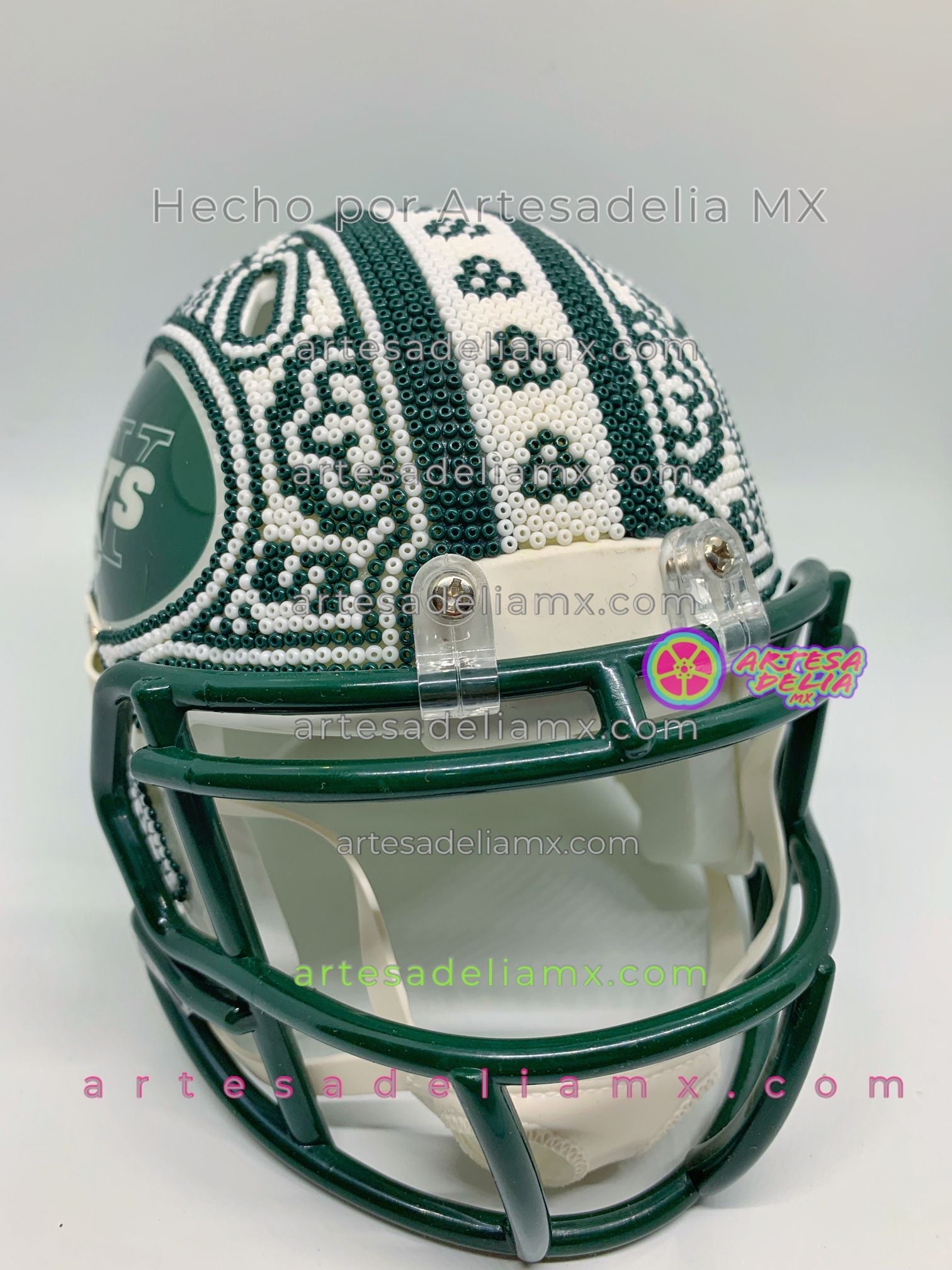 PRE-ORDEN Jets NY Casco Huichol Sports NFL - Artesadelia