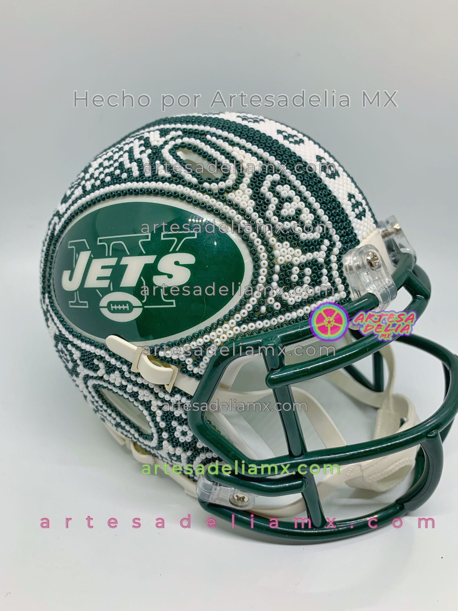 PRE-ORDEN Jets NY Casco Huichol Sports NFL - Artesadelia