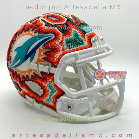 PRE-ORDEN Miami Dolphins Casco Huichol Sports NFL - Artesadelia