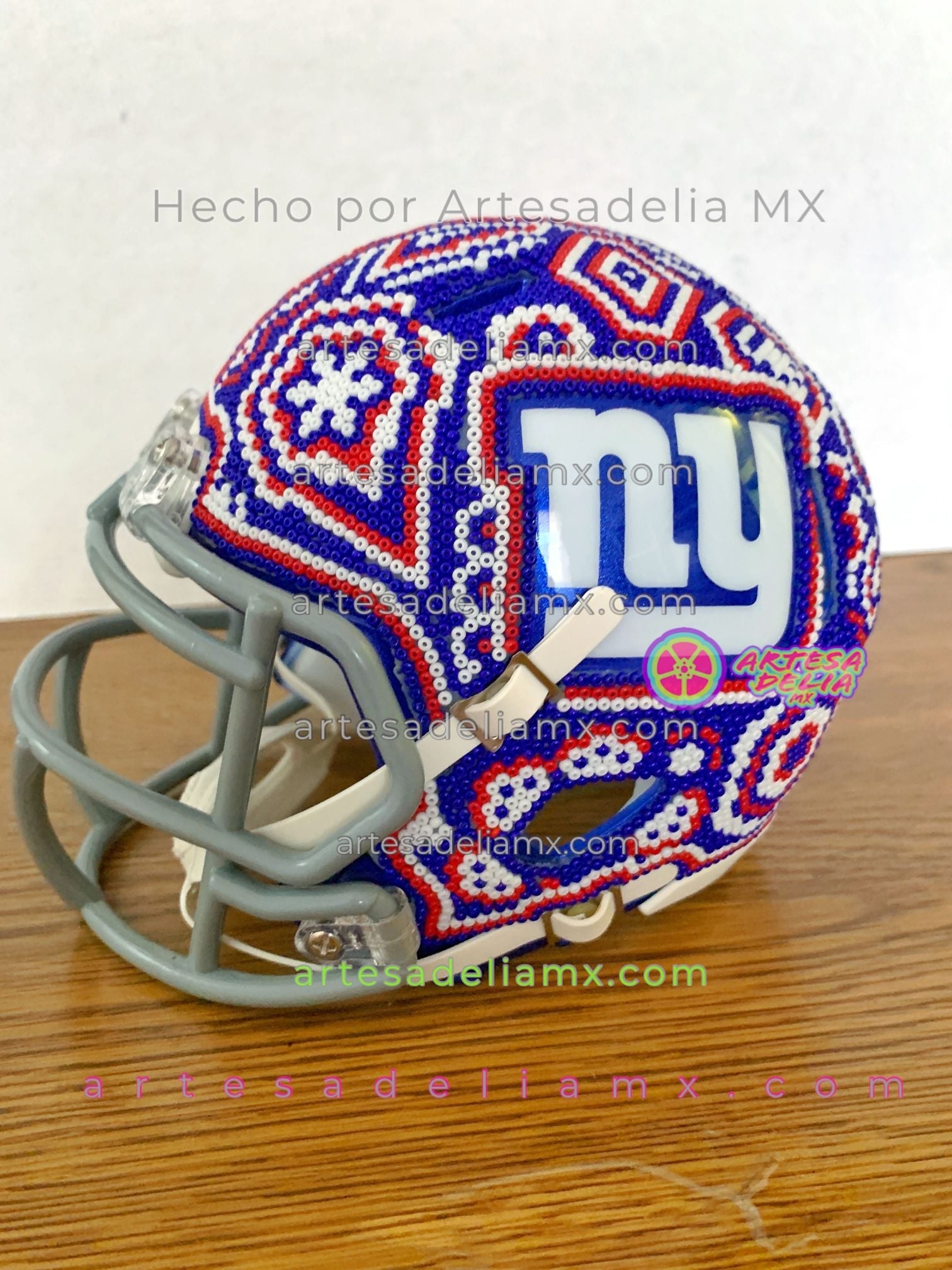 PRE-ORDEN NY Giants Casco Huichol Sports NFL - Artesadelia