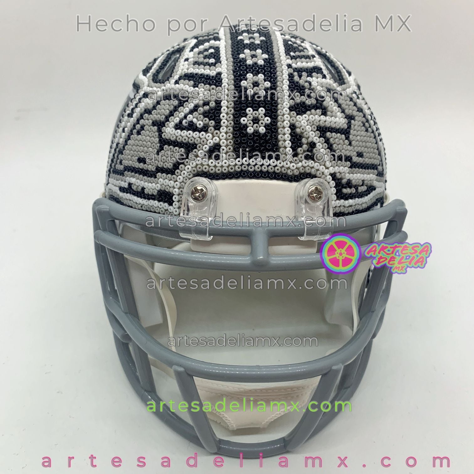 PRE-ORDEN Raiders Casco Huichol Sports NFL - Artesadelia