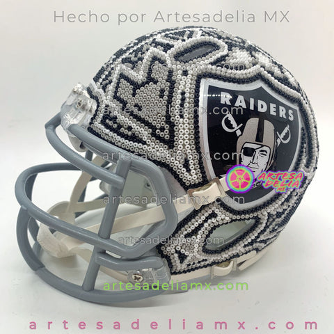 PRE-ORDEN Raiders Casco Huichol Sports NFL - Artesadelia