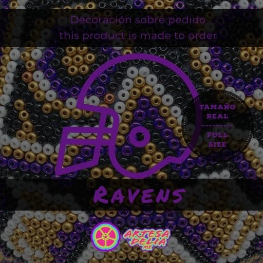 PRE-ORDEN Ravens Casco Huichol Sports NFL - Artesadelia