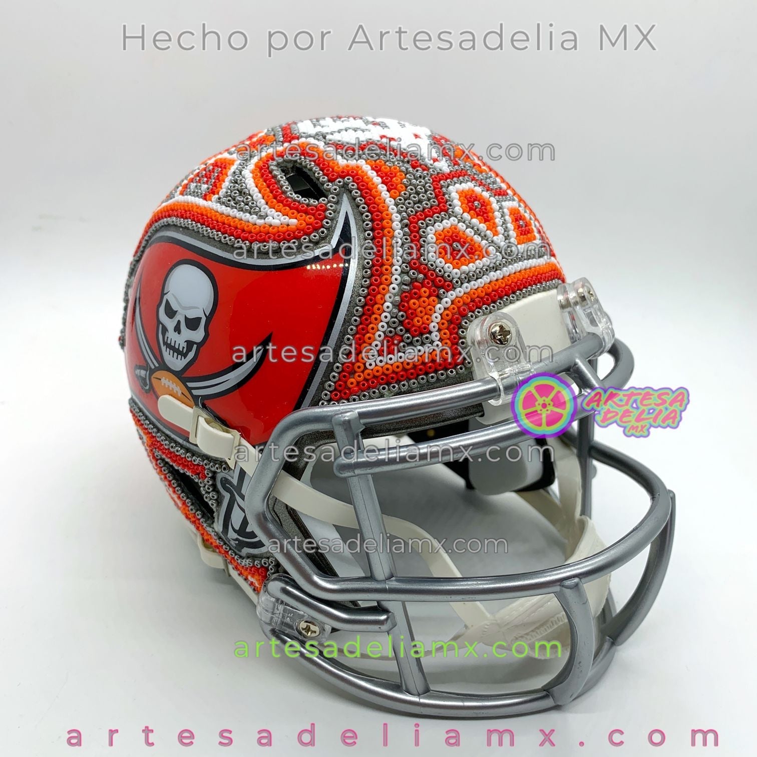 PRE-ORDEN Tampa Bay Casco Huichol Sports NFL - Artesadelia