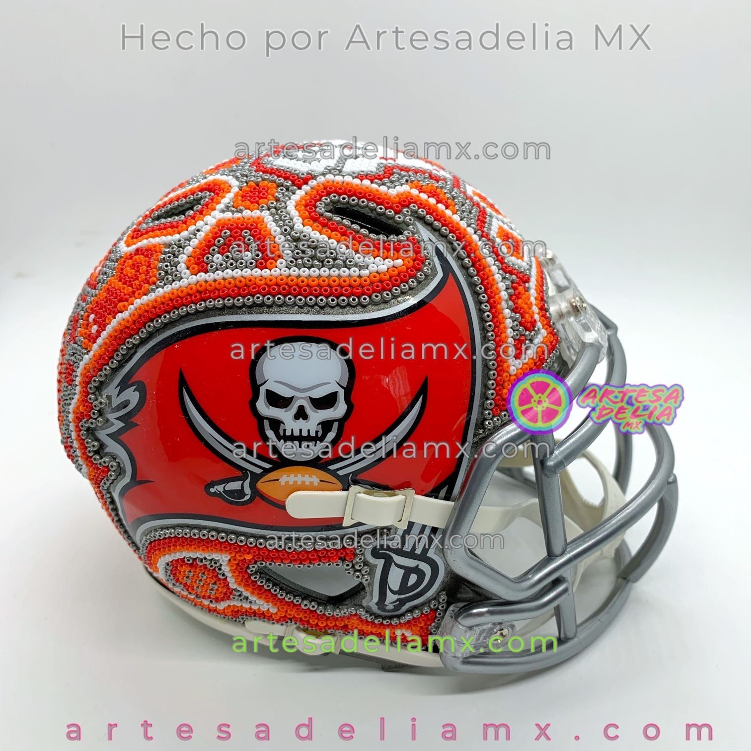 PRE-ORDEN Tampa Bay Casco Huichol Sports NFL - Artesadelia