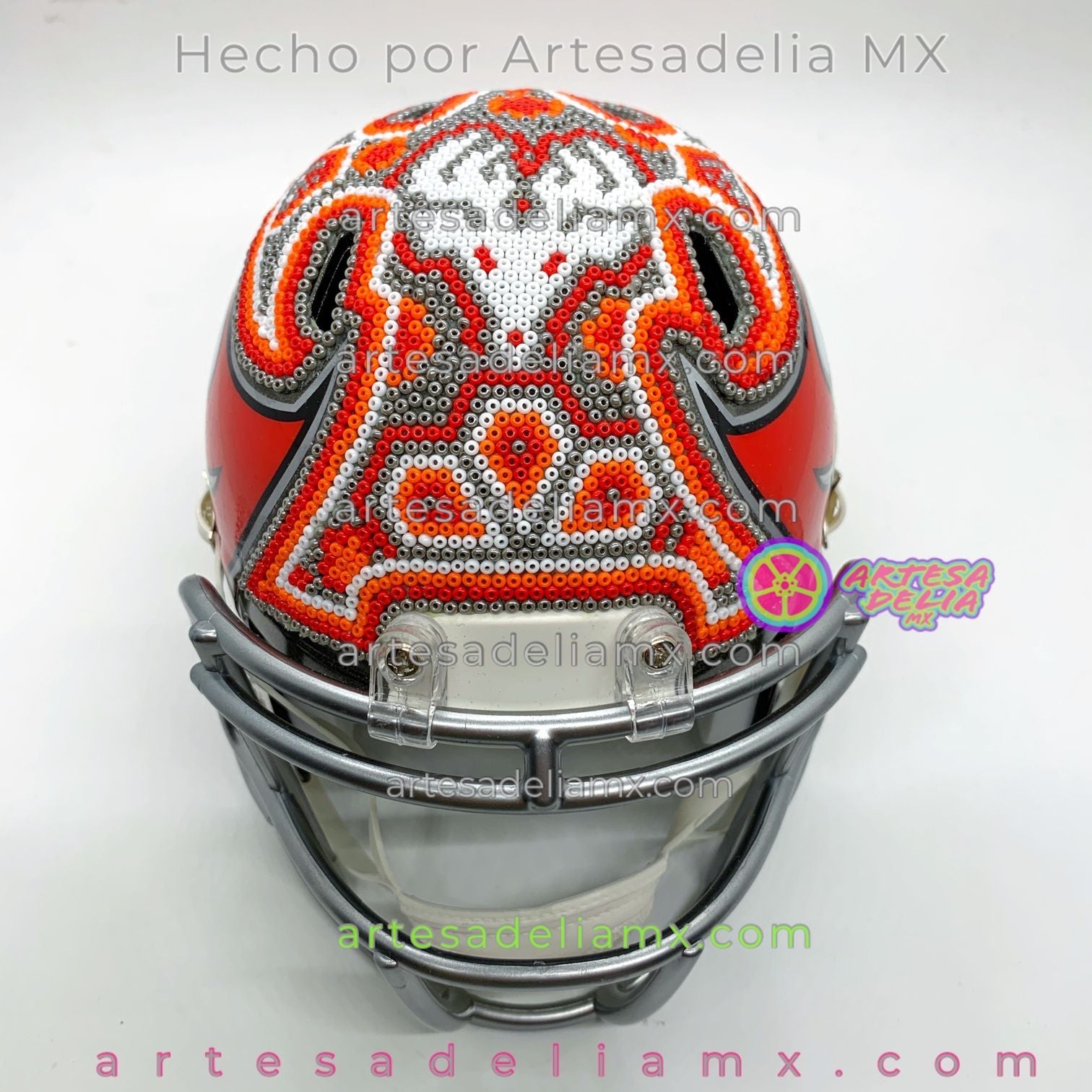 PRE-ORDEN Tampa Bay Casco Huichol Sports NFL - Artesadelia
