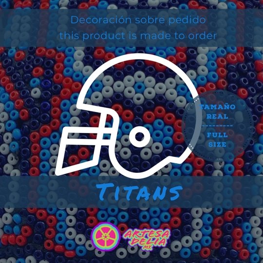 PRE-ORDEN Titans Tennessee Casco Huichol Sports NFL - Artesadelia