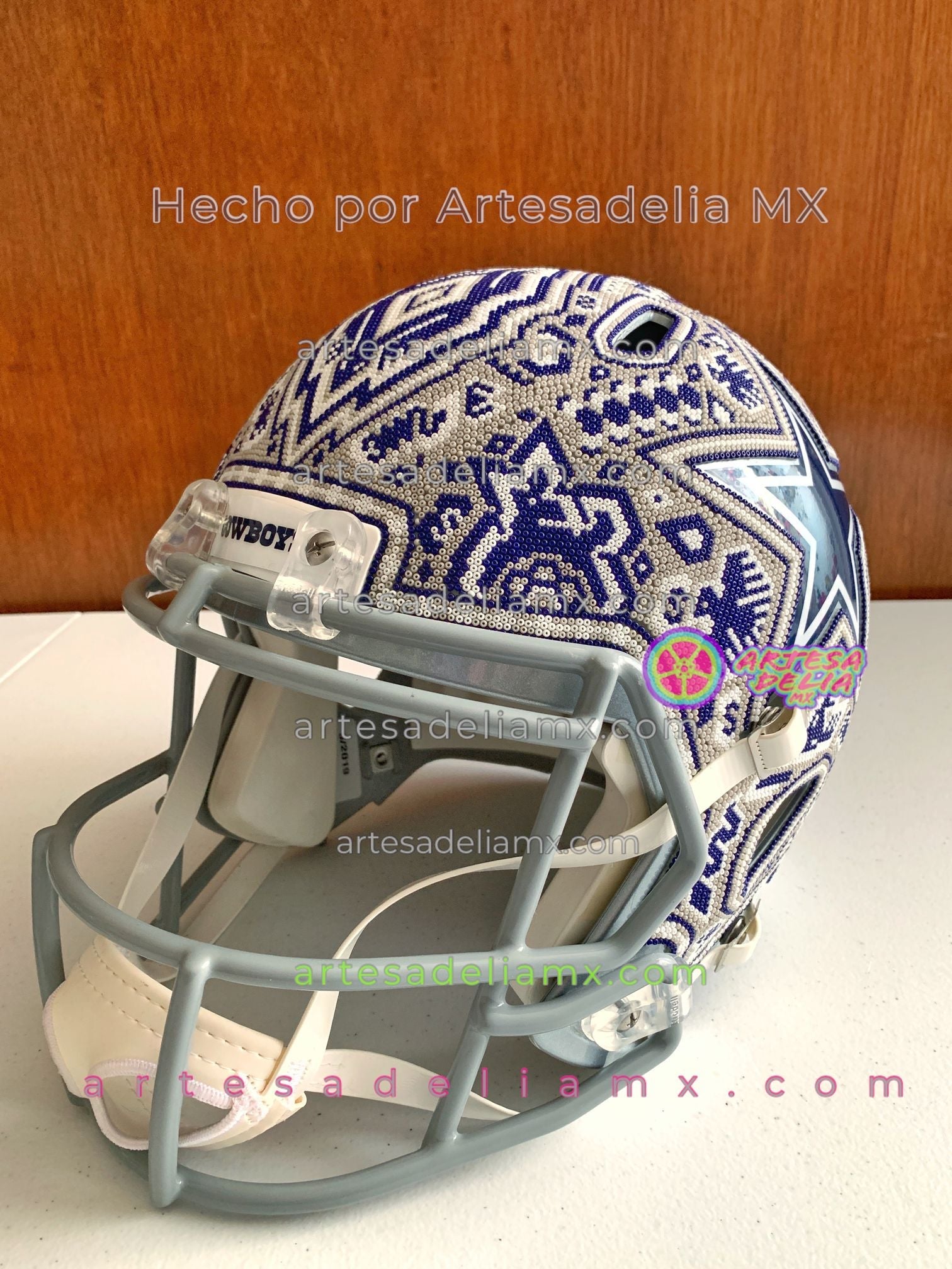 PRE-ORDEN Vaqueros Dallas Cowboys Casco Huichol Sports NFL - Artesadelia