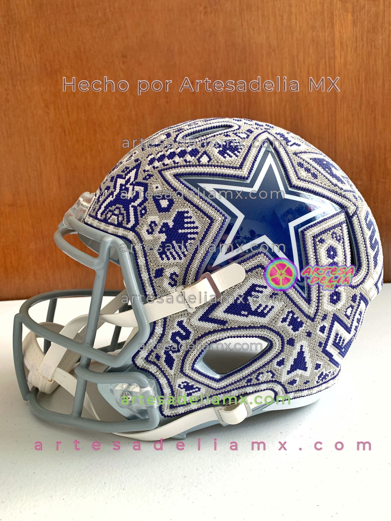 PRE-ORDEN Vaqueros Dallas Cowboys Casco Huichol Sports NFL - Artesadelia