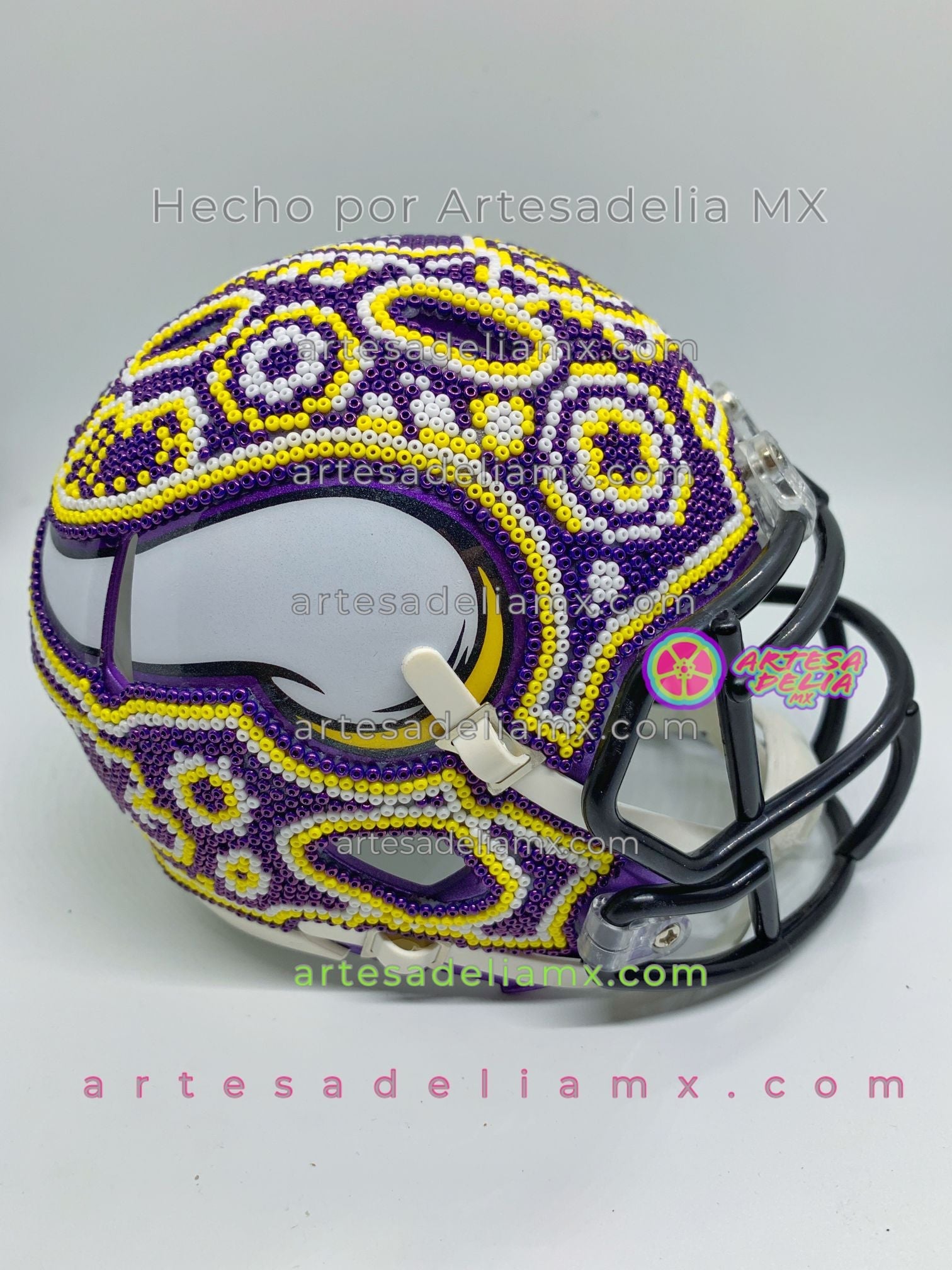 PRE-ORDEN Vikings Minnesota Casco Huichol Sports NFL - Artesadelia
